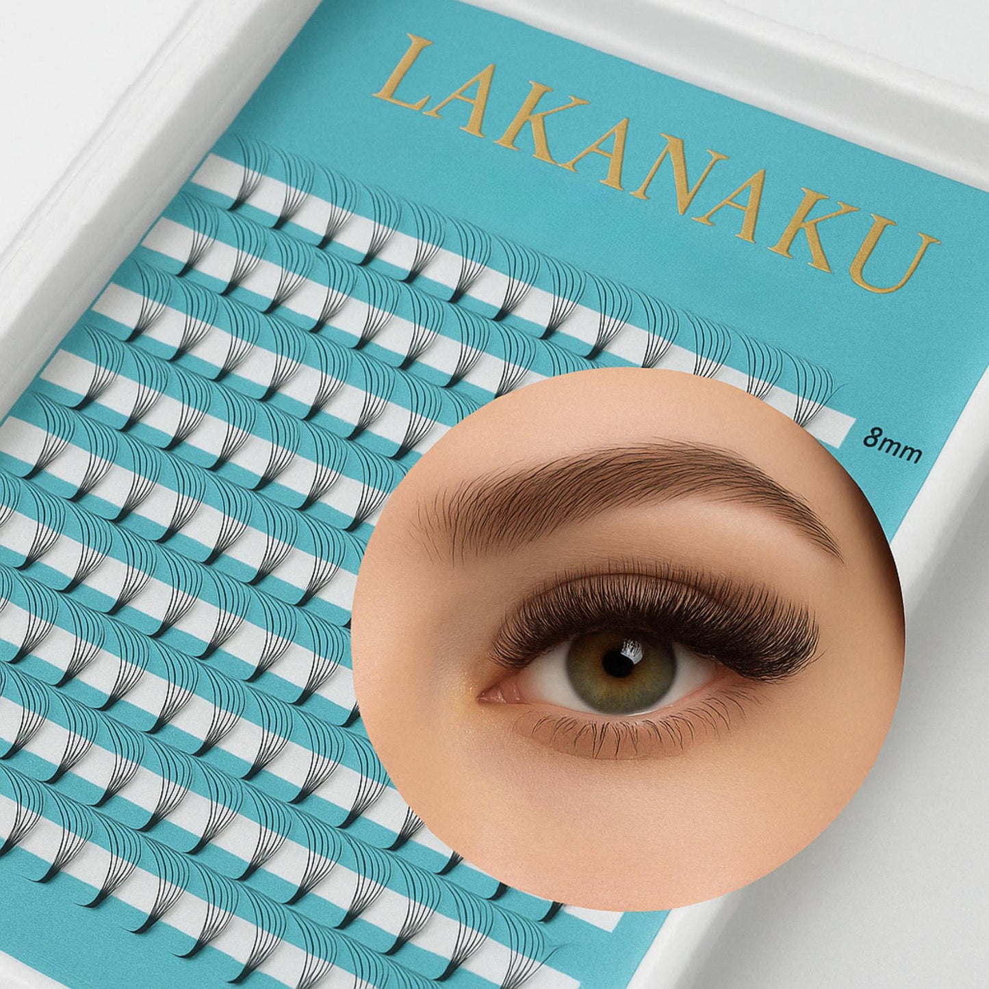 Pro Eyelash Extension Box - Matte Cashmere Effect, Perfect Curve