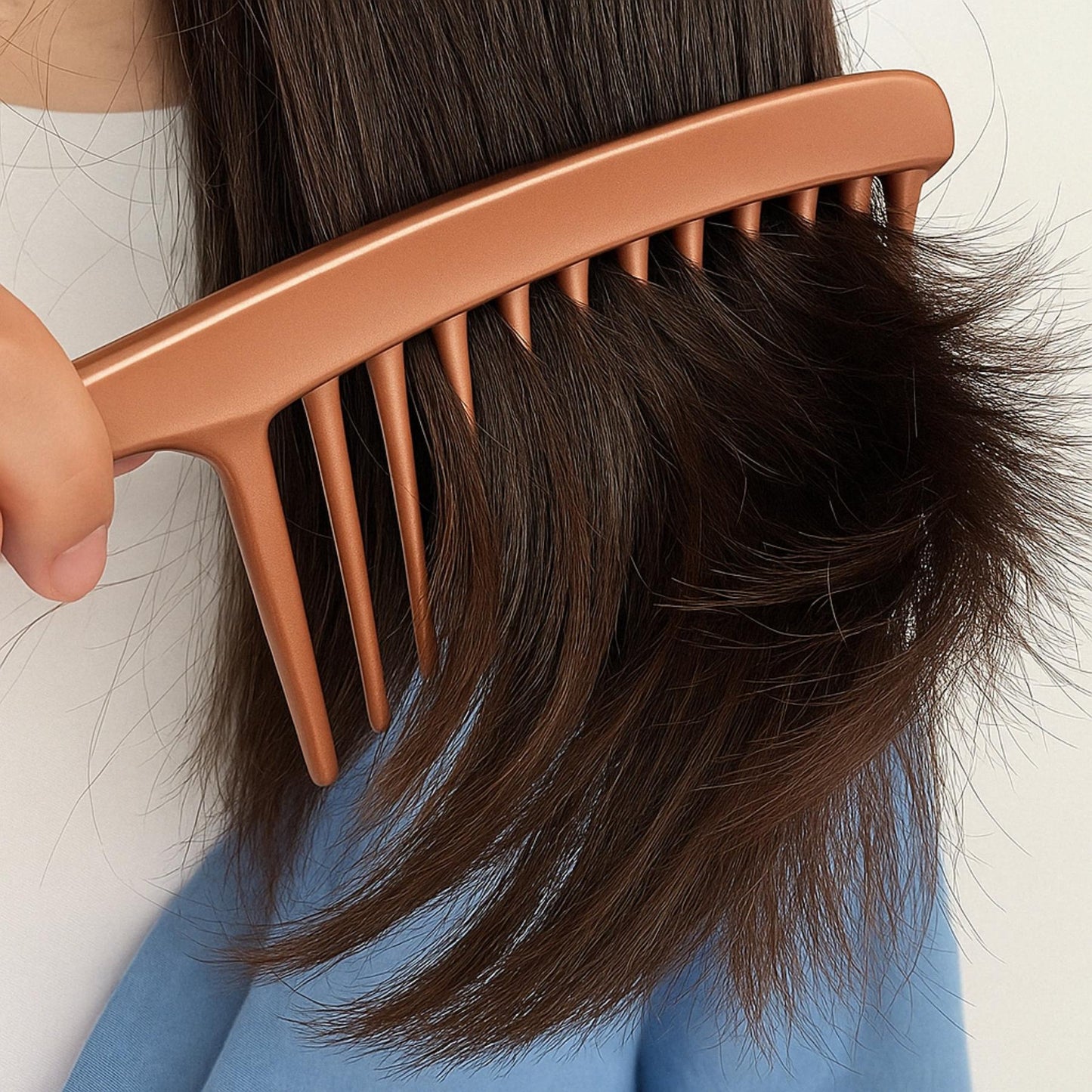Satin Wide Tooth Comb - Soft & Elegant Detangling