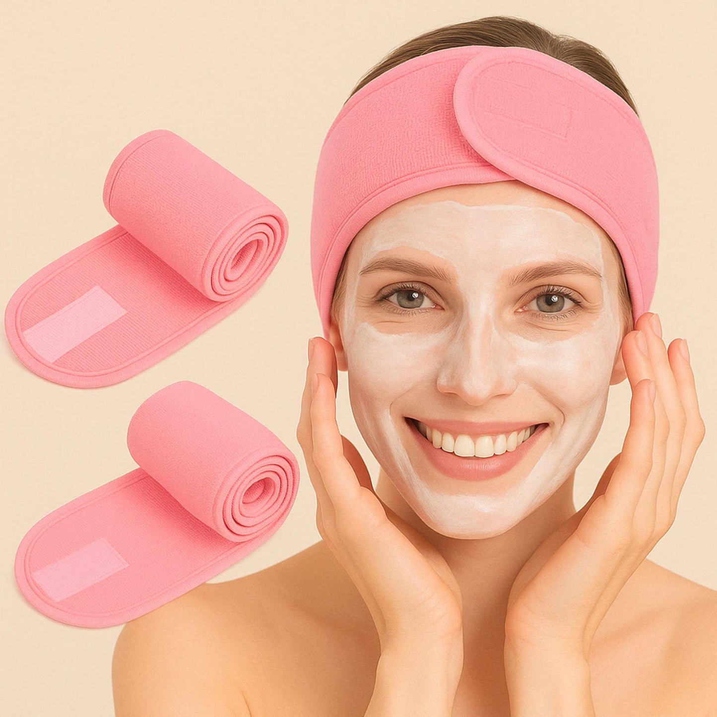 Adjustable Cosmetic Headband - Comfort and Elegance for your Beauty Routine